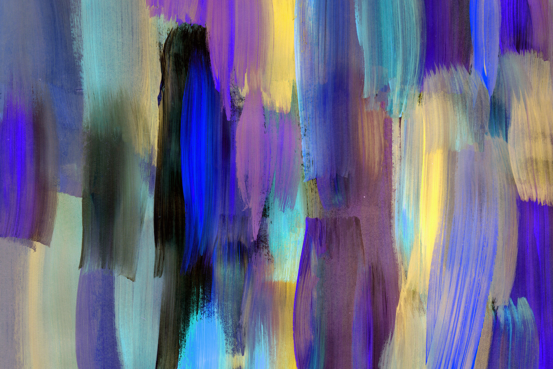 Blue purple yellow acrylic painting texture. Hand painted background